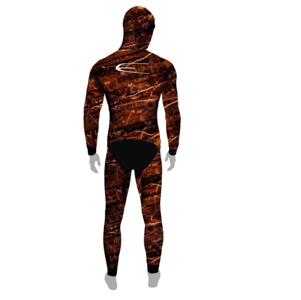 Epsealon Brown Fusion wetsuit back