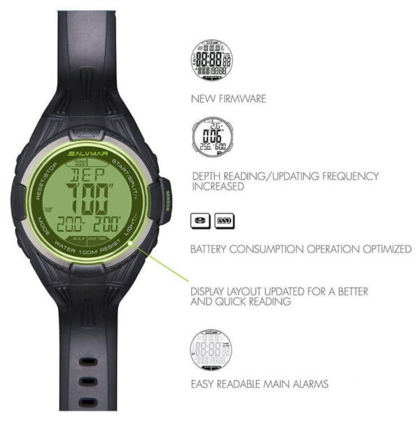 Salvimar One Plus Freediving watch info