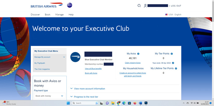 British Airways Executive Club