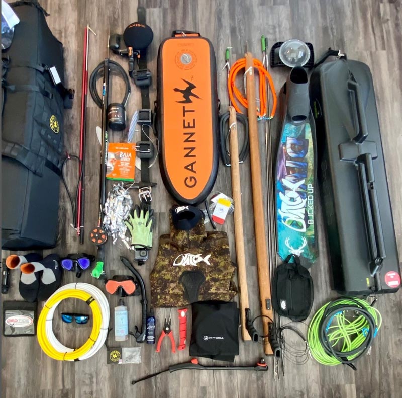 Sportube and spearfishing gear